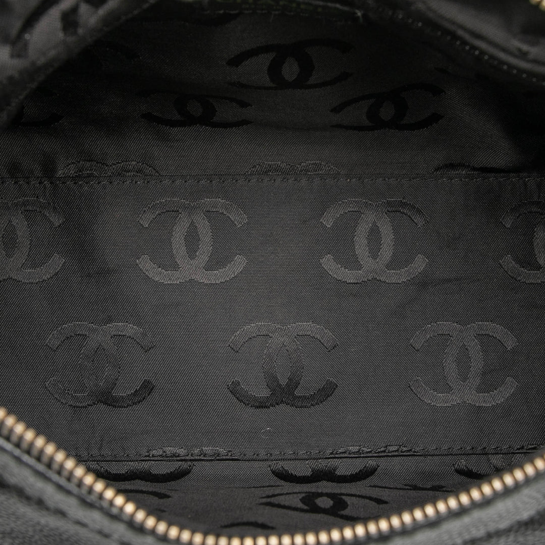 Chanel CC Caviar Wooden Chain Sac bandoulière