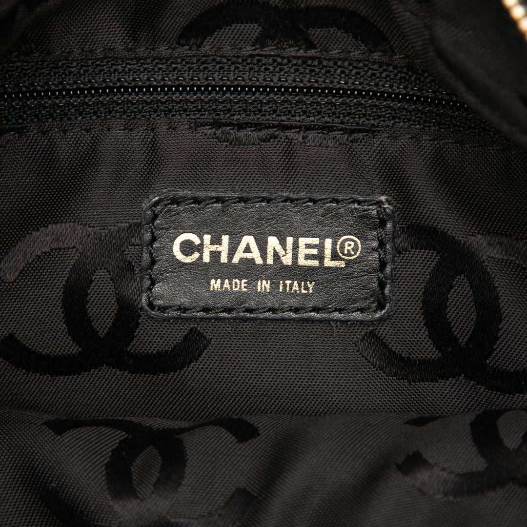 Chanel CC Caviar Wooden Chain Sac bandoulière