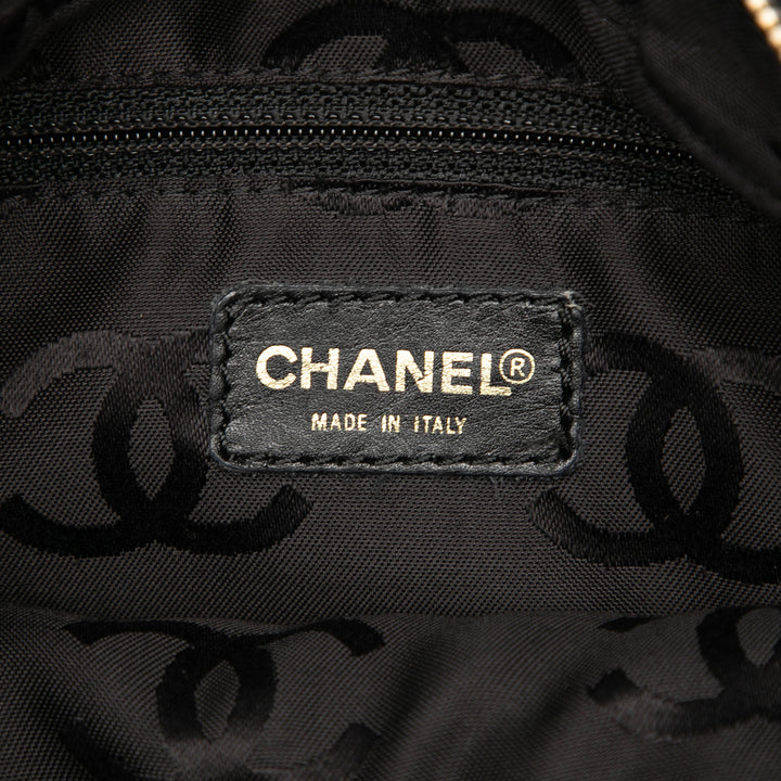 Chanel CC Caviar Wooden Chain Sac bandoulière