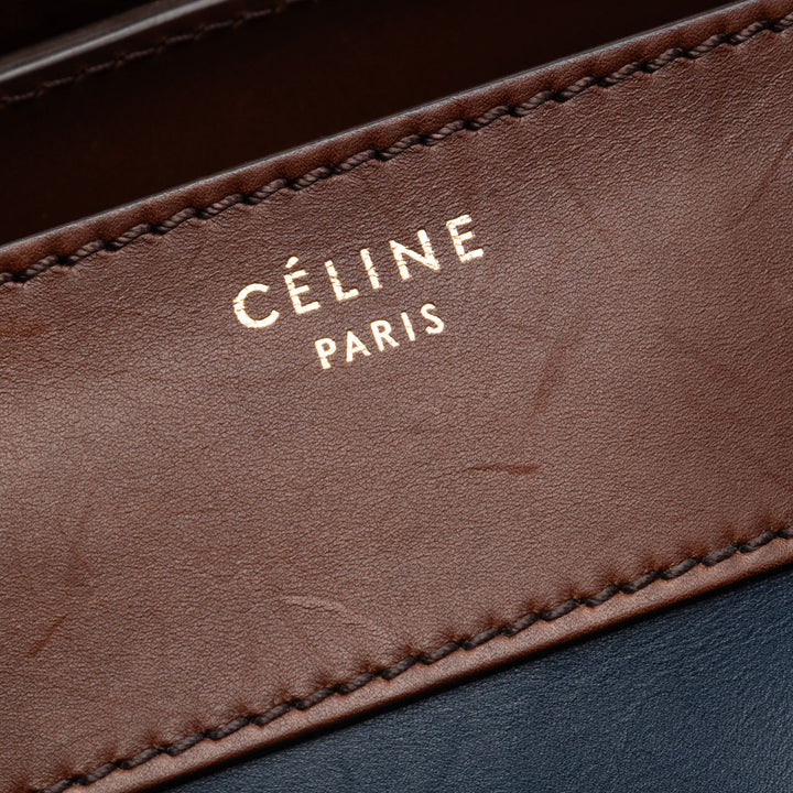 Celine Tricolore Luggage Cabas Mini Bleu – vue 5 – GABY PARIS