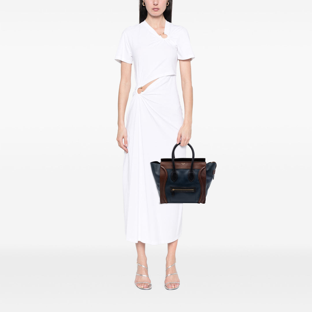 Celine Tricolore Luggage Cabas Mini Bleu – vue 6 – GABY PARIS