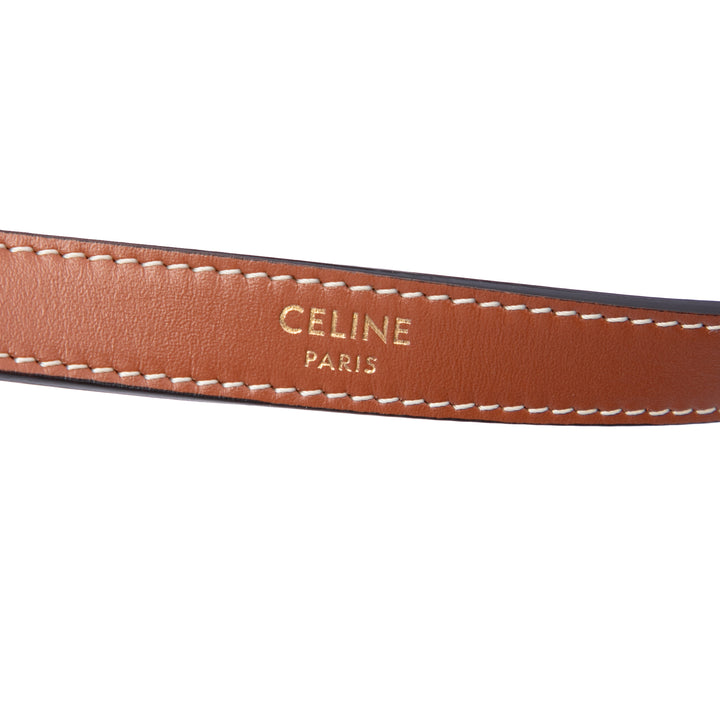 Celine Triomphe Ava Sac Mini Triomphe enduite Marron – vue 5 – GABY PARIS