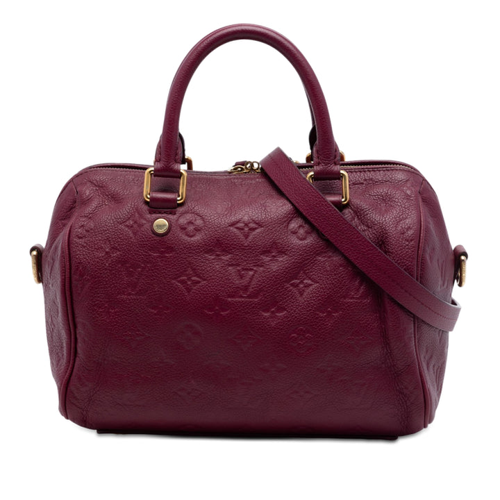 Speedy Bandouliere 25 Monogram Empreinte Rouge