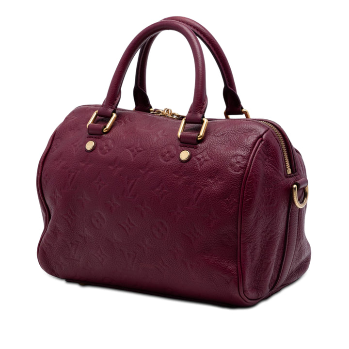 Speedy Bandouliere 25 Monogram Empreinte Rouge