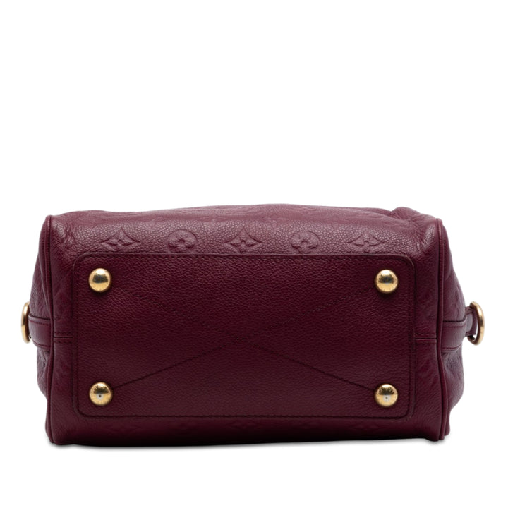 Speedy Bandouliere 25 Monogram Empreinte Rouge