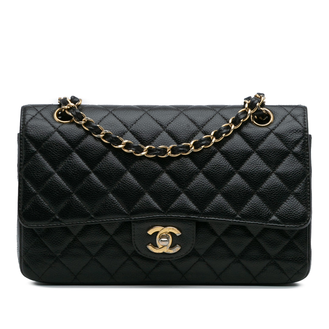 Chanel Medium Classic Caviar Double rabat Noir – GABY PARIS Authentique