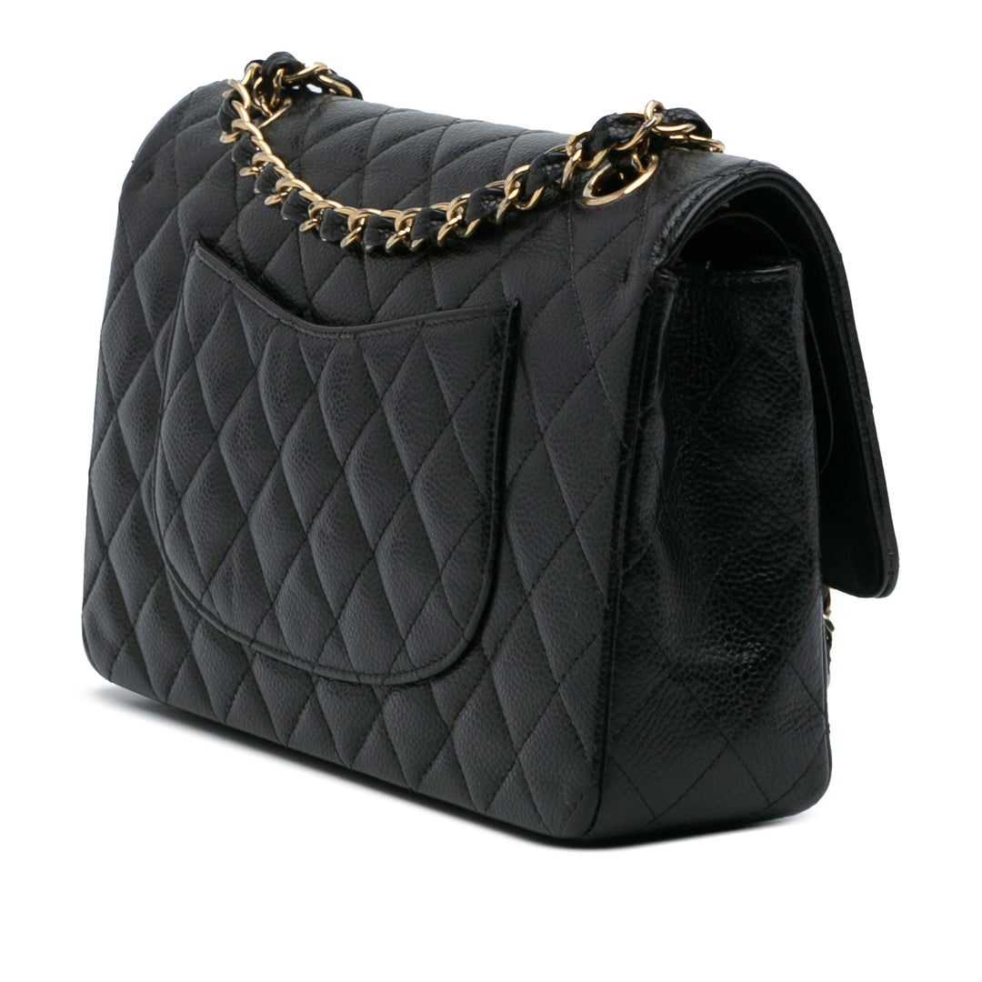 Chanel Medium Classic Caviar Double rabat Noir – GABY PARIS Authentique