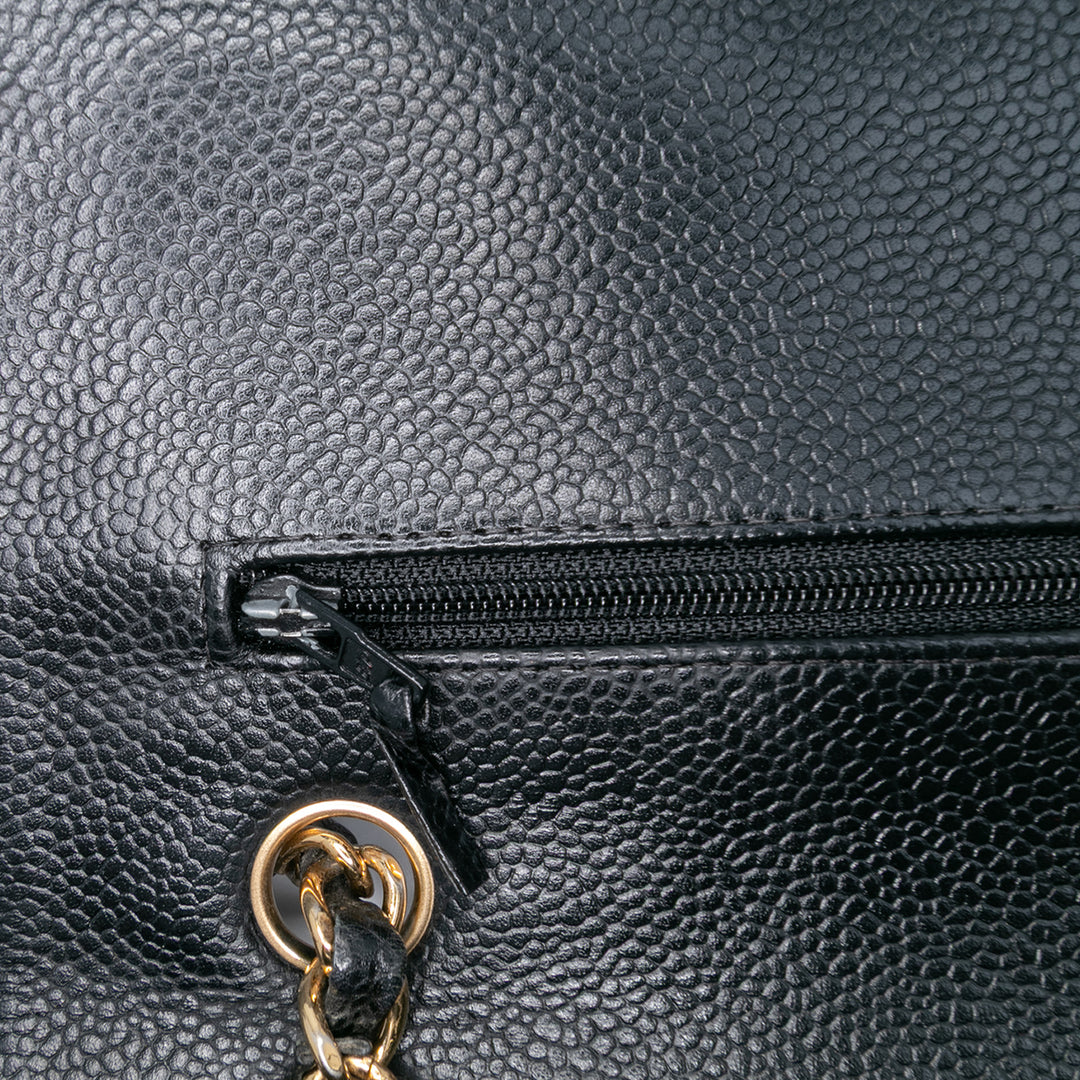 Chanel Medium Classic Caviar Double rabat Noir – GABY PARIS Authentique