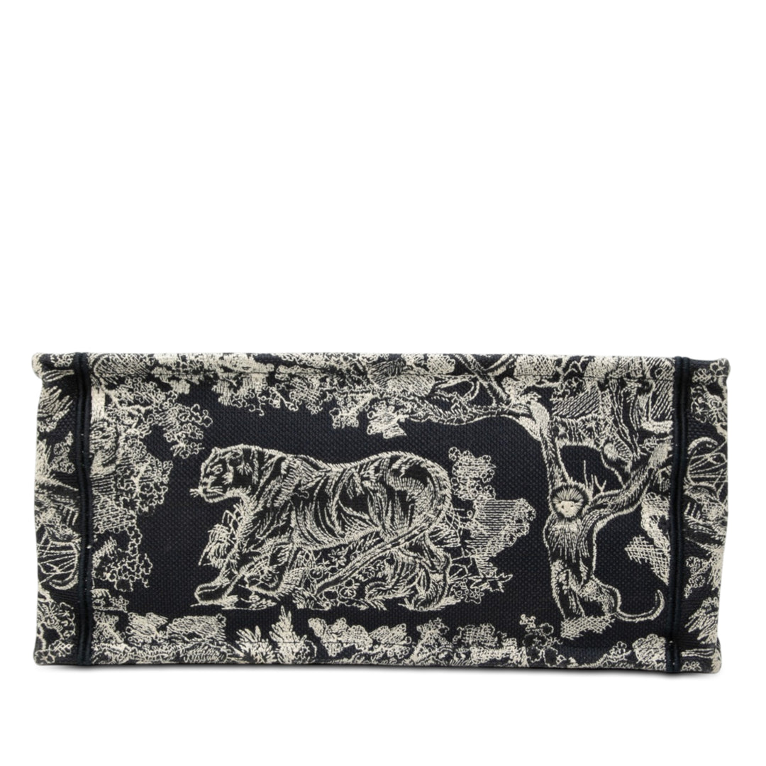 Dior Medium Toile brodé Reverse Dioriviera Toile De Jouy Book Cabas