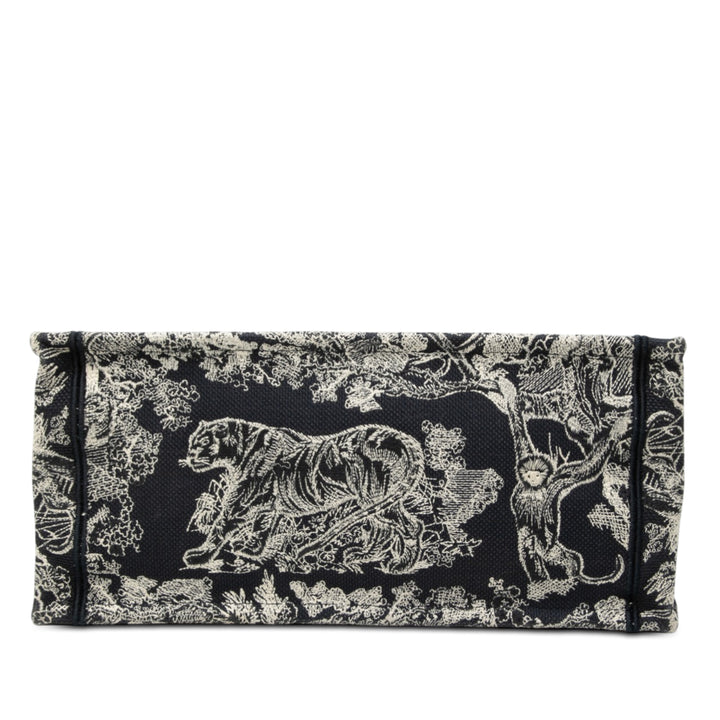 Dior Medium Toile brodé Reverse Dioriviera Toile De Jouy Book Cabas