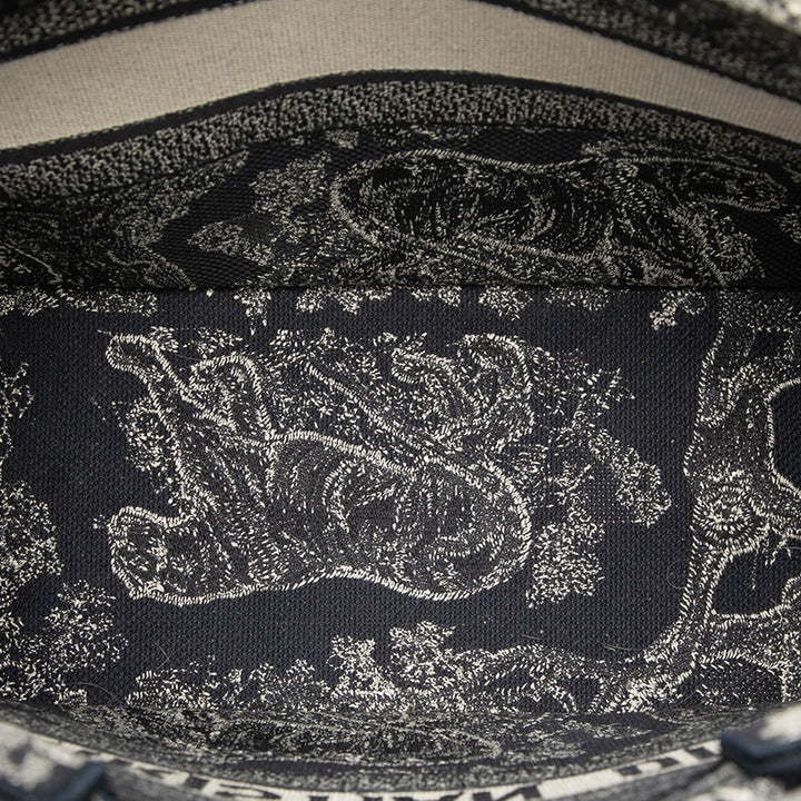 Dior Medium Toile brodé Reverse Dioriviera Toile De Jouy Book Cabas