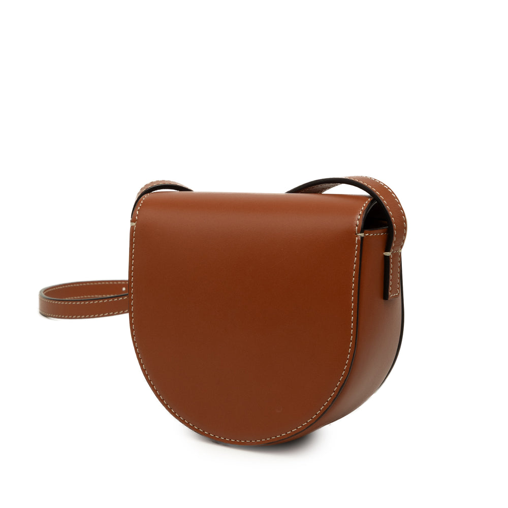 Celine Triomphe Besace Sac Mini Cuir de veau Marron – vue 2 – GABY PARIS