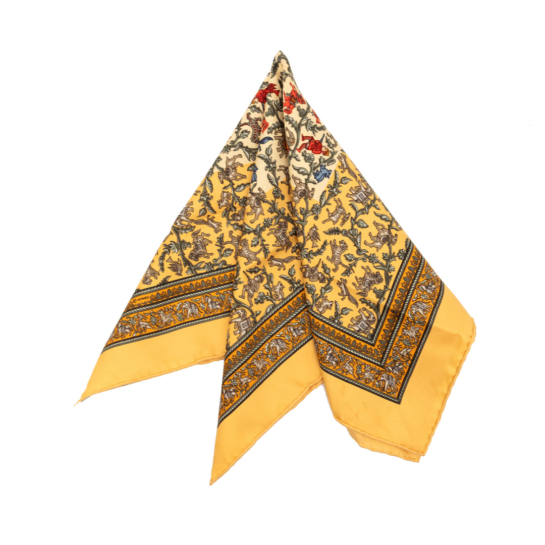 Hermès Chasse en Inde Soie Foulard 42