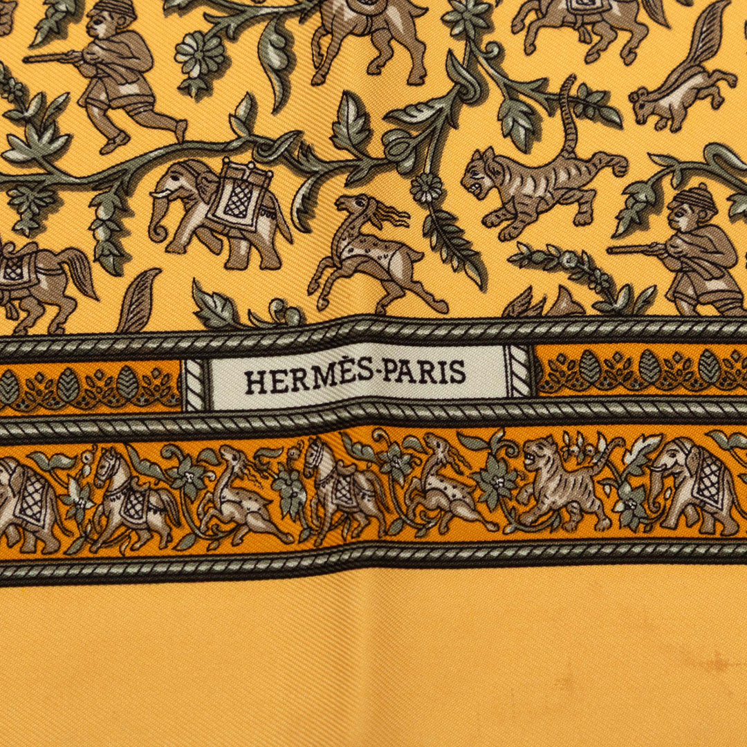 Hermès Chasse en Inde Soie Foulard 42