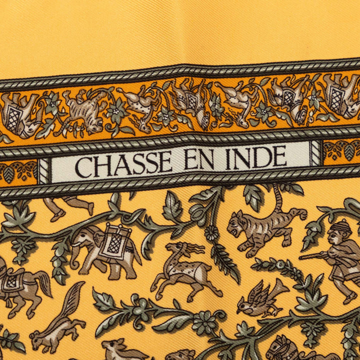Hermès Chasse en Inde Soie Foulard 42