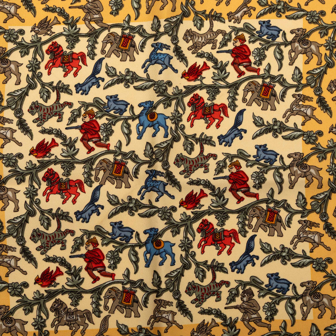 Hermès Chasse en Inde Soie Foulard 42