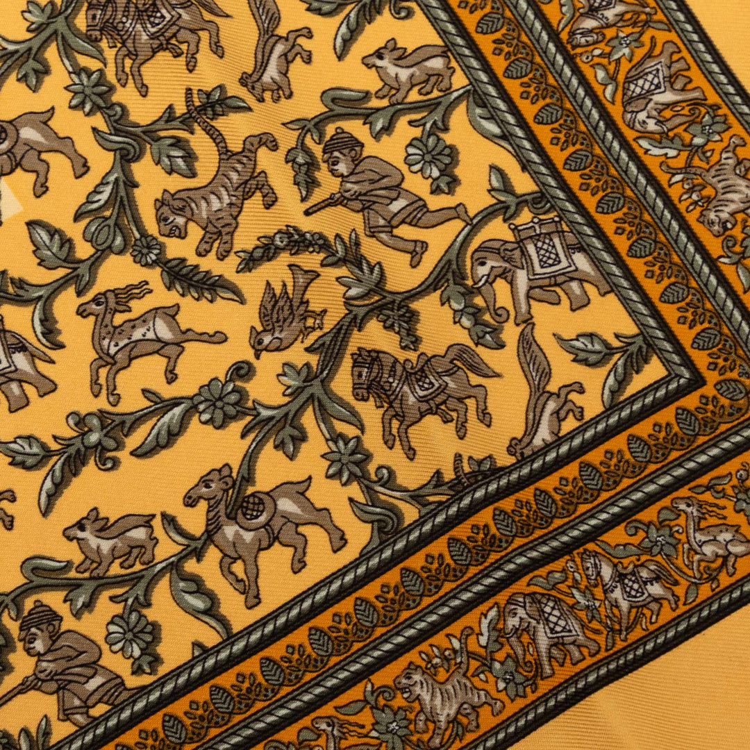 Hermès Chasse en Inde Soie Foulard 42