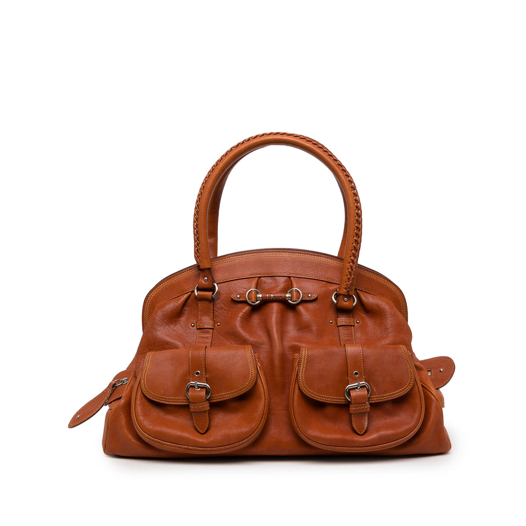 Dior Sac à main My Dior Poches structuré Grand Cuir de veau Marron – vue principale – GABY PARIS