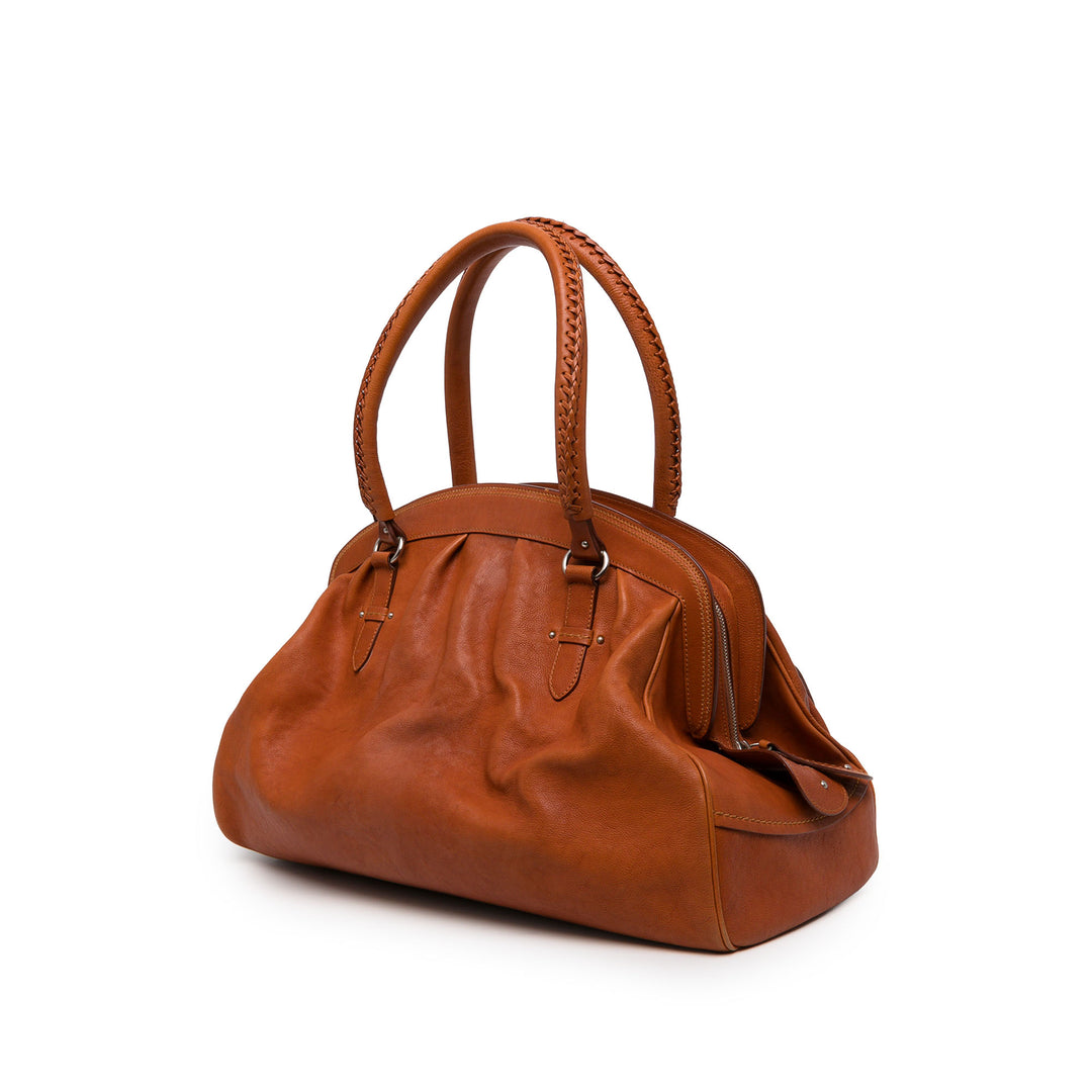 Dior Sac à main My Dior Poches structuré Grand Cuir de veau Marron – vue 2 – GABY PARIS