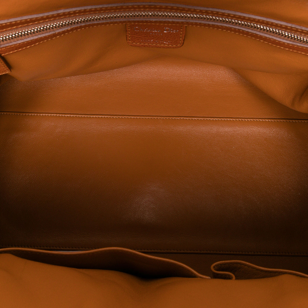 Dior Sac à main My Dior Poches structuré Grand Cuir de veau Marron – vue 4 – GABY PARIS