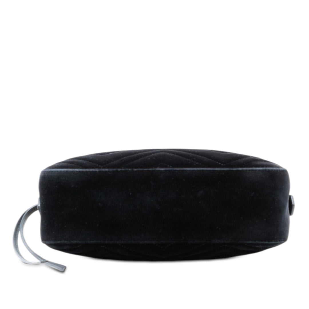 Gucci Small GG Marmont Matelasse Velours Sac porté croisé
