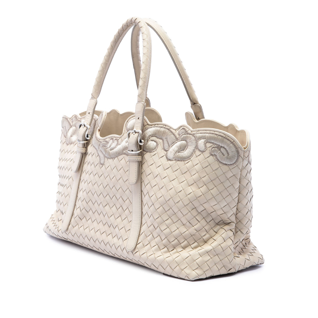 Bottega Veneta brodé Nappa Intrecciato Cabas
