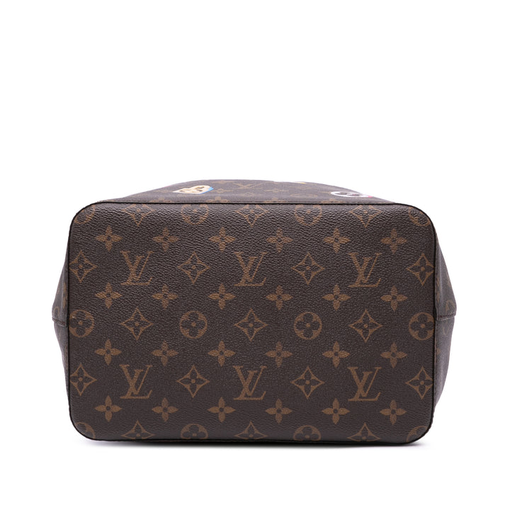 Monogram Love Lock Neonoe MM Brown - Gaby Paris