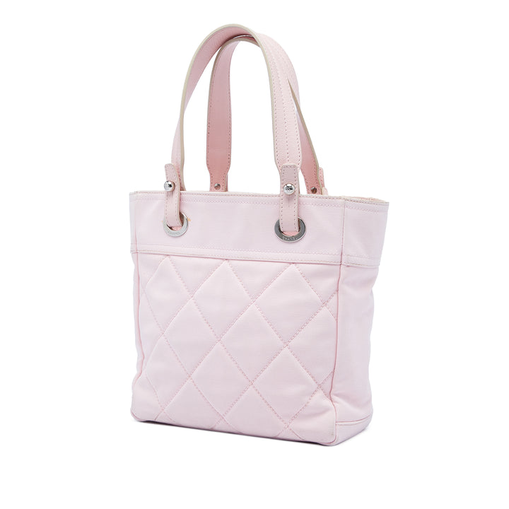 Chanel Small Matelassé Toile Paris Biarritz Cabas