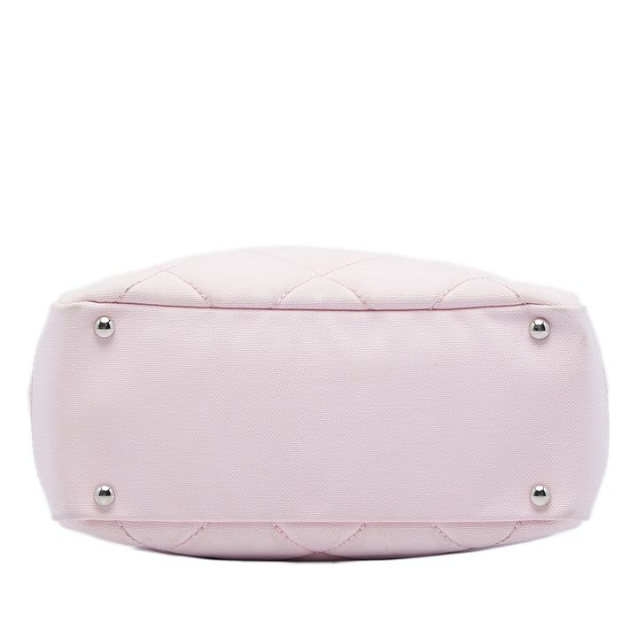 Chanel Small Matelassé Toile Paris Biarritz Cabas