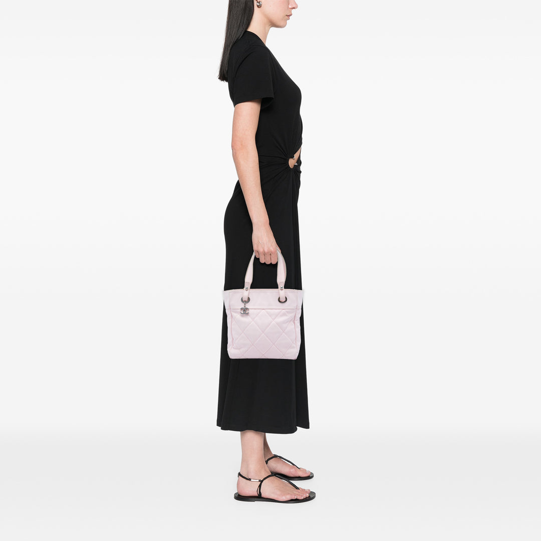 Chanel Small Matelassé Toile Paris Biarritz Cabas