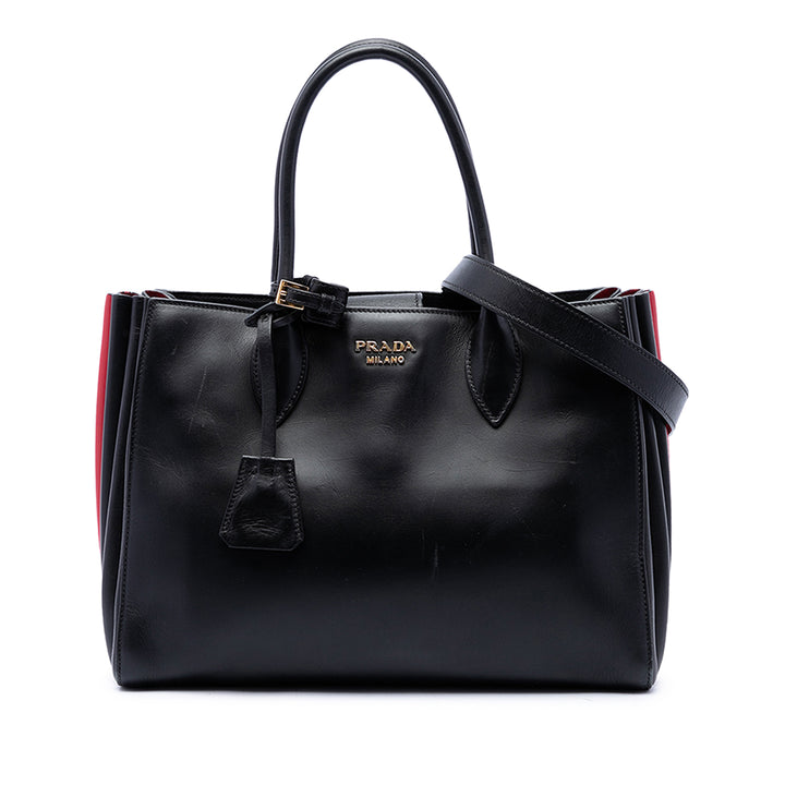 Prada Sac à main City Veau Bibliotheque Noir – vue principale – GABY PARIS