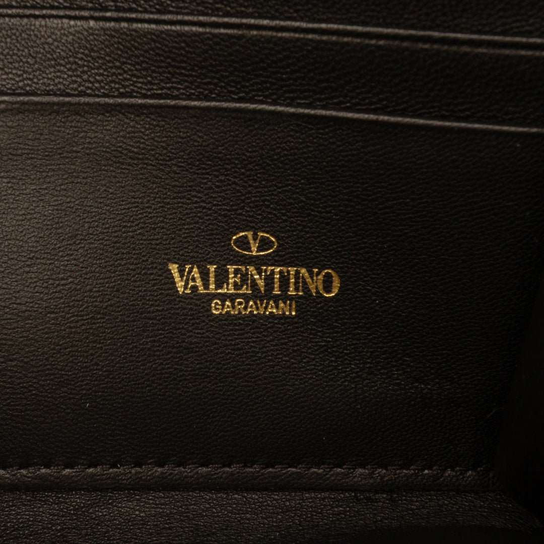 Valentino Roman Stud Wallet on Chain nappa Noir – vue 5 – GABY PARIS