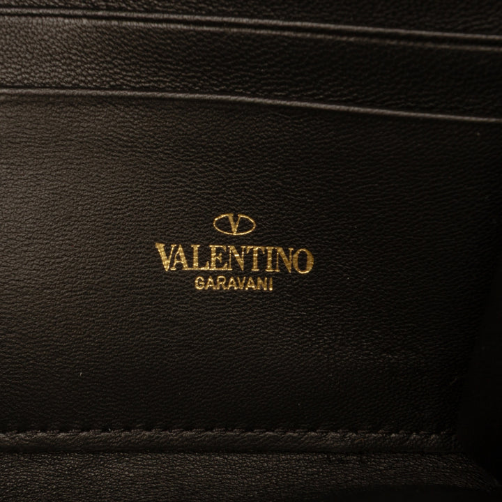 Valentino Roman Stud Wallet on Chain nappa Noir – vue 5 – GABY PARIS