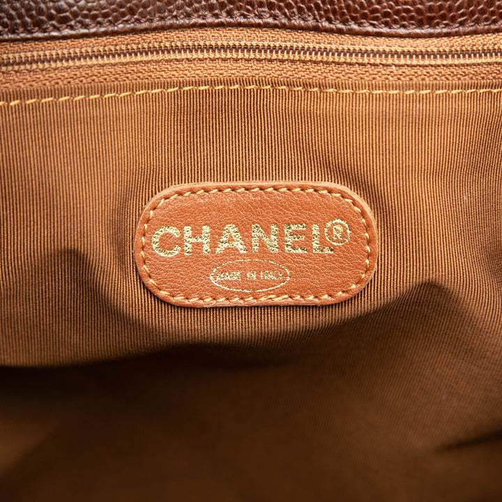 Chanel CC Caviar Chain Zip Cabas