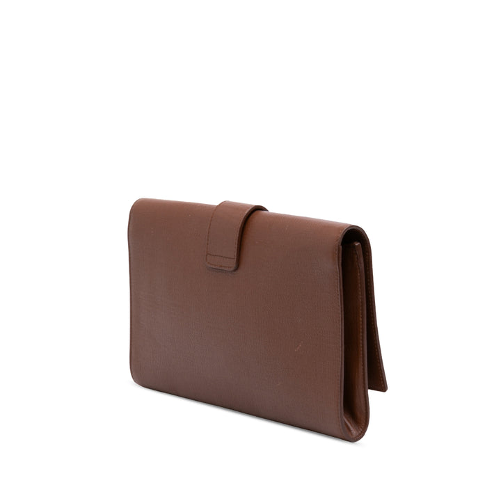 Texturé Chyc Ligne Pochette Marron