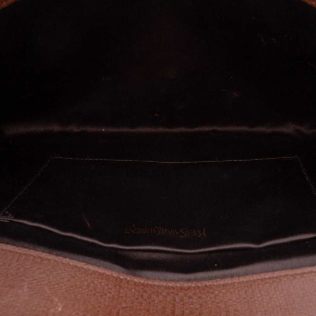 Texturé Chyc Ligne Pochette Marron