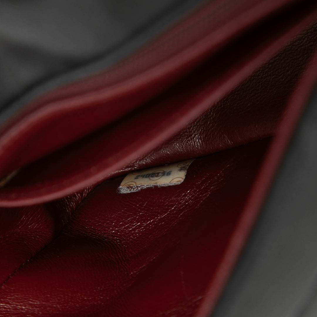 Chanel CC Horizontal Matelassé Cuir d’agneau Double rabat