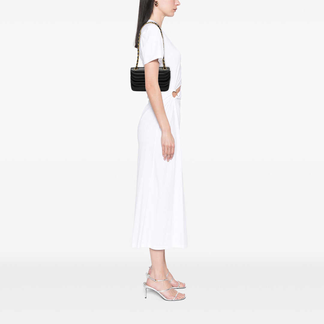 Chanel CC Horizontal Matelassé Cuir d’agneau Double rabat