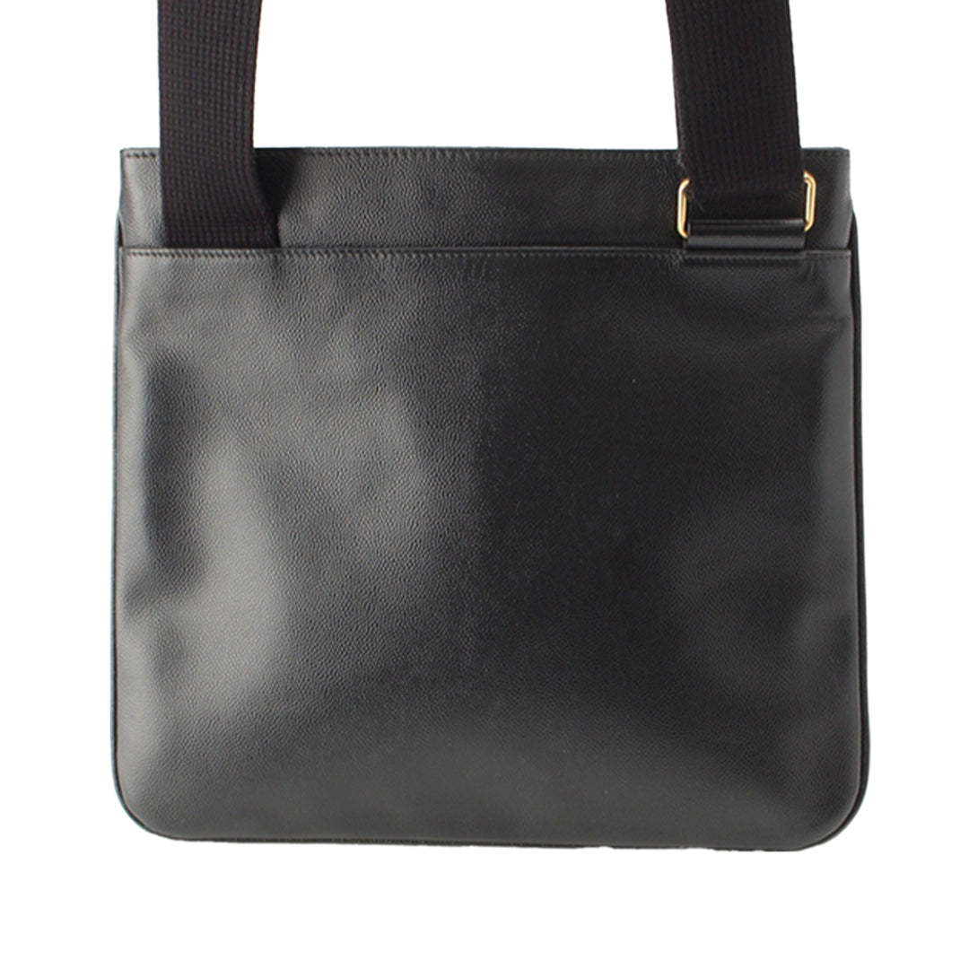 Grain De Poudre Plat Sac Noir