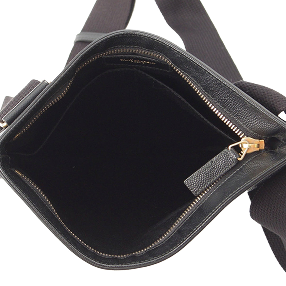 Grain De Poudre Plat Sac Noir