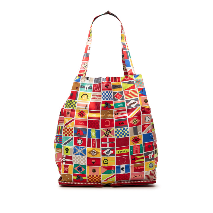 Hermès En Voyage Soiey Pop Cabas Multi