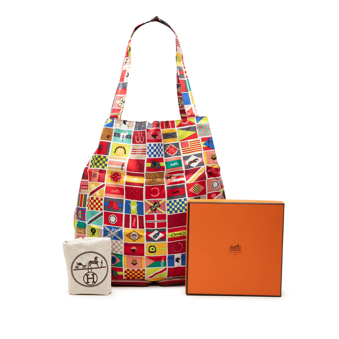 Hermès En Voyage Soiey Pop Cabas Multi