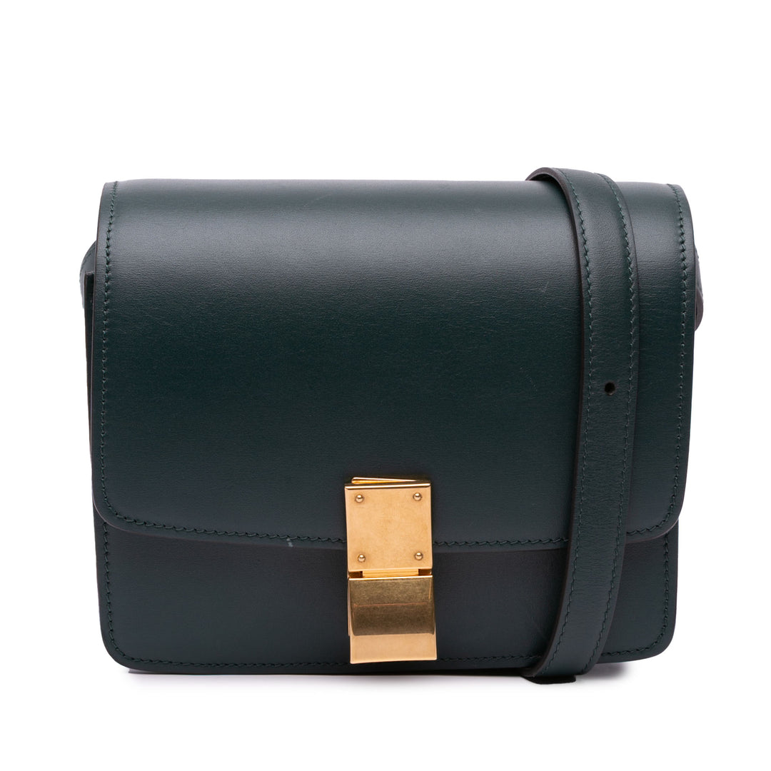 Small Calfskin Classic Box Green - Gaby Paris