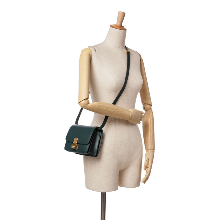 Small Calfskin Classic Box Green - Gaby Paris