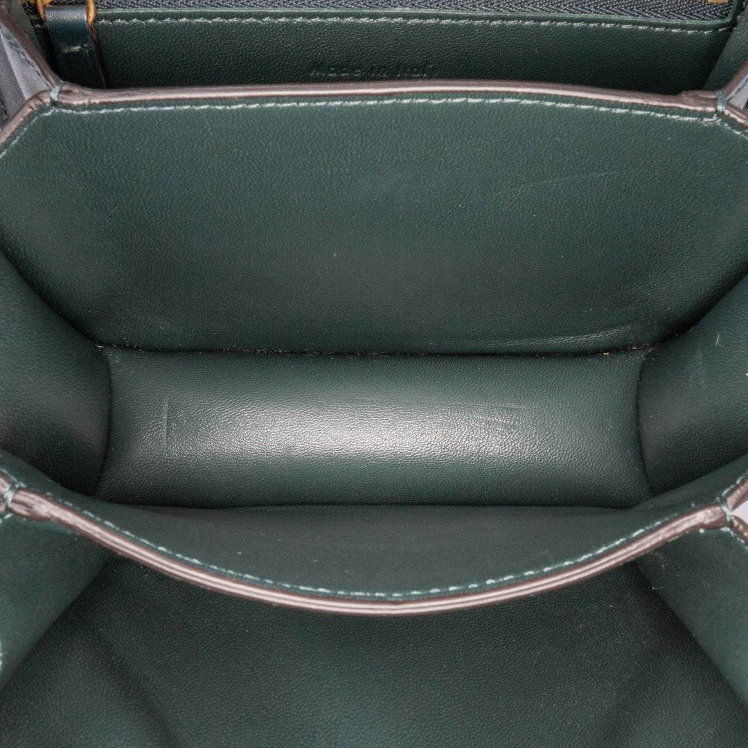 Small Calfskin Classic Box Green - Gaby Paris
