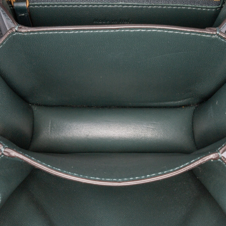 Small Calfskin Classic Box Green - Gaby Paris
