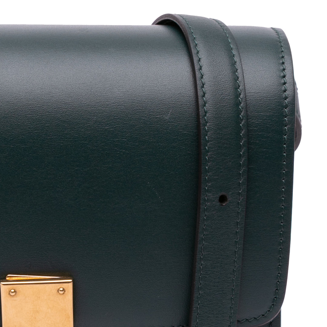 Small Calfskin Classic Box Green - Gaby Paris