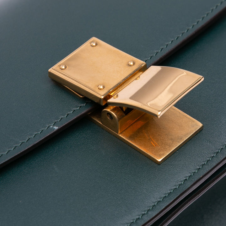 Small Calfskin Classic Box Green - Gaby Paris