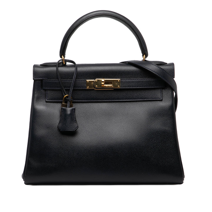Hermès Courchevel Kelly Retourne 28 Noir