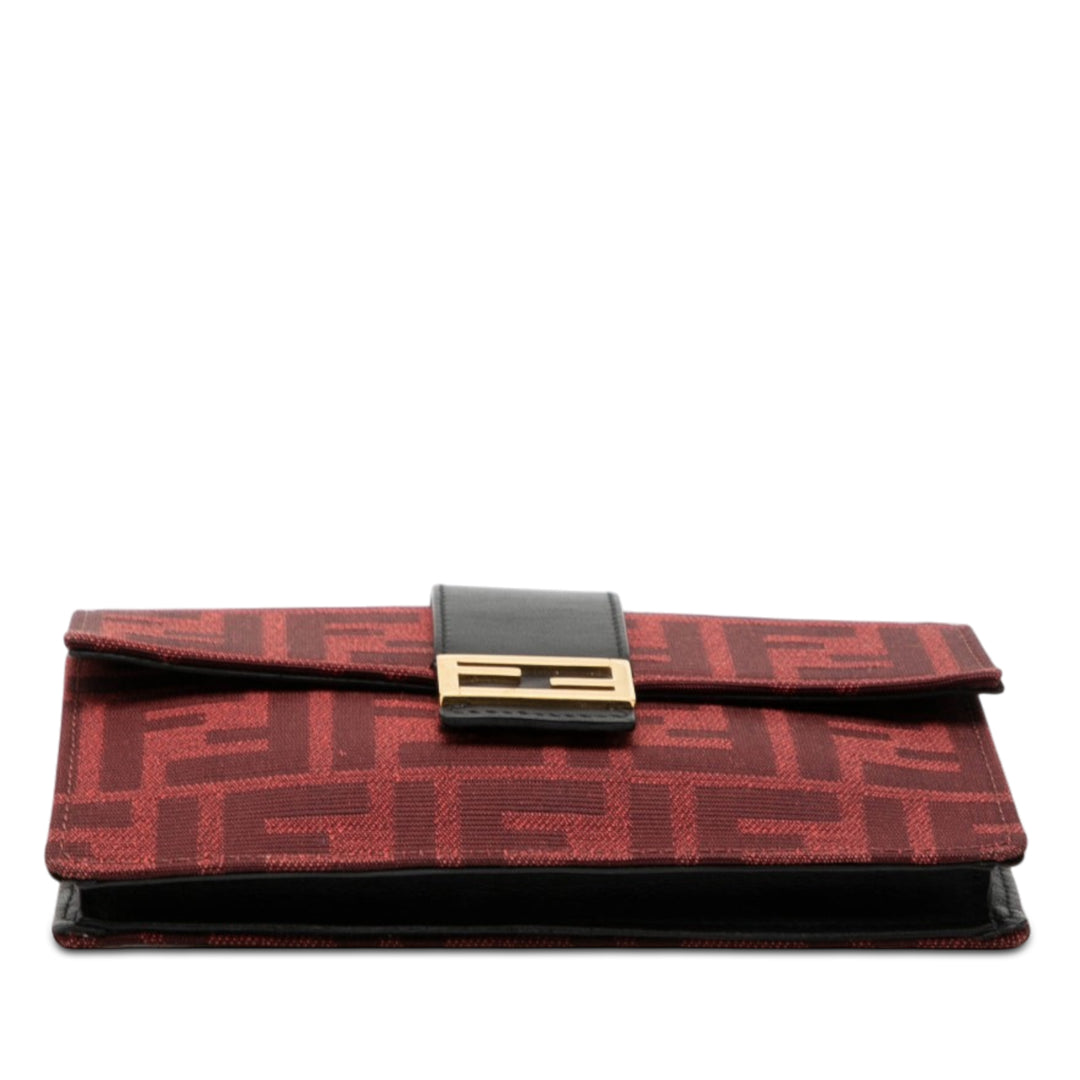 Fendi Zucca Toile Convertible Baguette Pochette